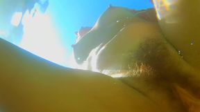 Sexy Hairy MILF Gets Hardcore Underwater Anal Fucked in the Sea