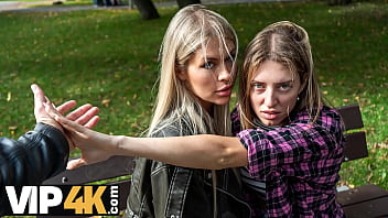 VIP4K  Hot and playful blonde Zlata Shine is cheating on her GF with a Big Boss