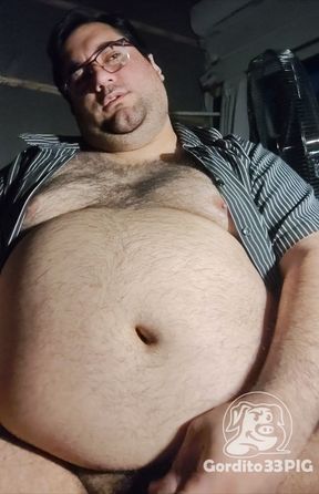 Fat Dirty and Sweaty Pig Masturbates All Day Long