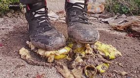 Bananas Smashed In Studded Boots
