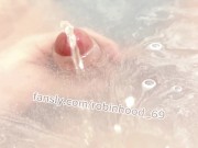 Foreskin piss at bath 🛀 time