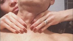 Choke his big adam apple