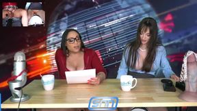 Big Tits MILFs Carmela Clutch and Lexi Luna Orgasm While Reading the News