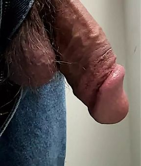 Flaccid Dick and Hairy Balls out of jeans Up Close