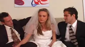 Beautiful Bride Cuckolds Cheating Husband During Wedding Night Desire
