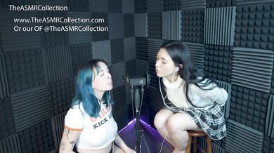 Two friends find an ASMR mic and things get real loud with pegging and fingering