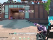 Pulpi_Ara💙 Vtuber caliente juega Valorant mientras se masturba en Stream Plexstorm #01 | 03-08-2021