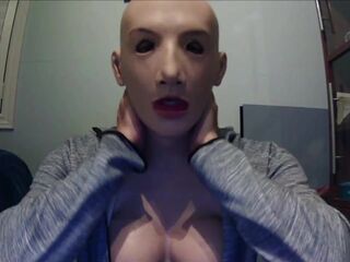 May and Anine Pt4! Removing my silicone female hand gloves and wigging in my pink wig!