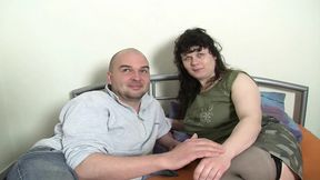 Big boobed German sluts sharing dick in an amateur threesome