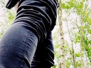 Peeing in the forest