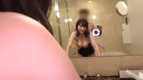 Cute Japanese Girl With Big Breasts Shows Off Her Erotic Shaved Pussy In Amateur Swimming