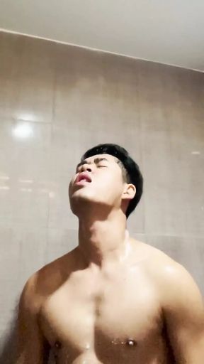 Ron solo in bathroom