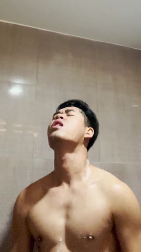 Ron solo in bathroom