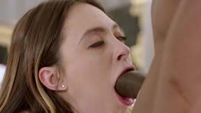 Curious Quinn cheats with her BF's best ebony friend