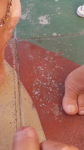 Amateur Blonde Mature Wife Enjoys Naked Sex and Feet Worship