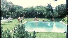 They Celebrate the Birthday of a Friend with a Great Orgy by the Pool