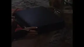 Two Beautiful Lesbian Mistresses Lick and Masturbate Their Pussy in Front of a Horny Slave