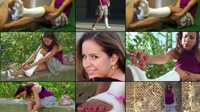 Greta Cast Application Gimping, Crutching and Foot Play