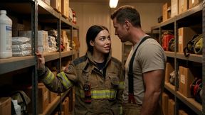 camila, la mujer bombero, seduce y se folla a su capitan sin piedad en el cuartel, porno en espanol- ai porn-audio en espanol