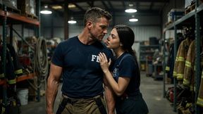 camila, la mujer bombero, seduce y se folla a su capitan sin piedad en el cuartel, porno en espanol- ai porn-audio en espanol