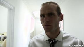 ”Cuckold enjoys watching his sexy housewife Chanel Preston being screwed”