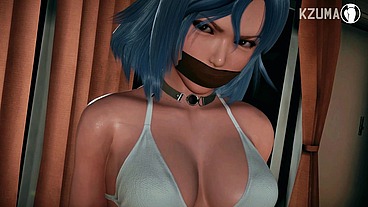 Negão Pauzudo macetando e-girl gostosa de cabelo azul - Animação Hentai