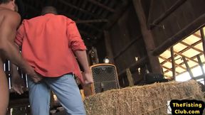 Muscular Stud Sucks and Fists Farmer’s Ass in Raw Gay Action