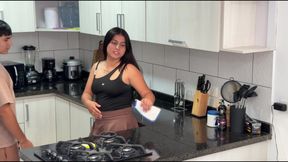 Roommate Fucks Me Hard in the Kitchen