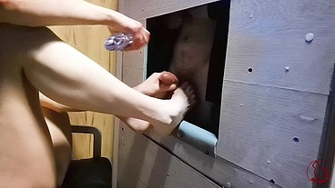 MY FIRST FOOTJOB and Cum Dominated at GH For my Member - RedCatsRoom