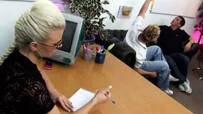 MILFs Victoria Rose and Luna Luxx gangbang with a bunch of men