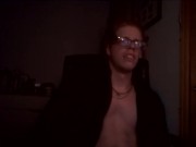 Muscle Boy Cums Wearing Black Robe