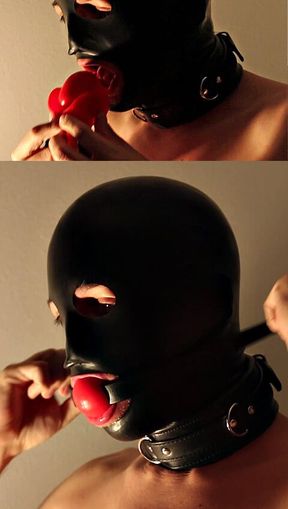 Trying a new Tongue Gag and some Nipple Play