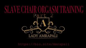 SLAVE CHAIR CUM TRAINING  BDSM - BONDAGE - FESSELUNG - FIXIERUNG LADY AMRAPALI Sklave - Slave - Sub - Submission - Slut - Latex - Abmelken - Orgasmus Training - Edging - Orgasm - Abspritzen- Cum Shot - Cumshot