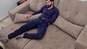 coming home from work and jerking off