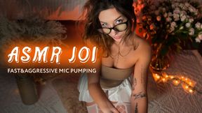 ASMR JOI. Your sexy teacher Fast and Aggressive Mic Pumping your cock. Amy Haze