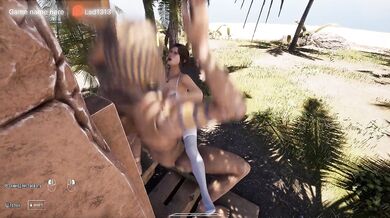 Lara Croft's secret fetish turned into pregnancy from this mysterious statue. part 2