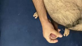 Hairy Old Man Enjoys Intense Masturbation Session