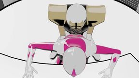 Pink Ranger gets nailed and facefucked By White ranger