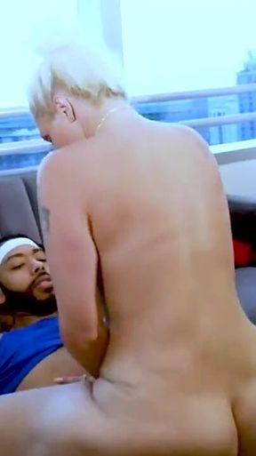 Hot Blonde Alexis Andrews Taking Big Black Cock