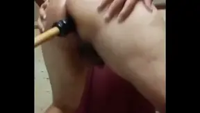 Gay Argentine Twink 18+ Enjoys Intense Dildo Play Session