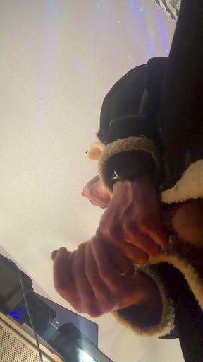 Camera Is Looking up at Me as I Jerk off Bust