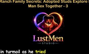 English Audio Gay Sex Story - Ranch Family Secrets: Adopted Studs Explore Raw Man Sex Together - Part 3