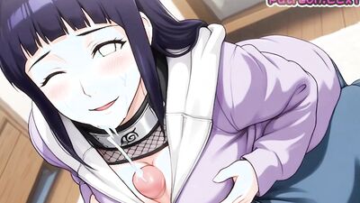 Naruto Shippuden Hentai Anime: Big Tits Hinata and Hyaiga take it hard in this rough and dirty Naruto Hentai