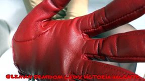 Intense Sniffing of My Red Leather Gloves, Lady Victoria Valente