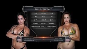 bella rossi vs miss demeanor female wrestling