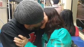 fazendo altas putarias com a dany rio dentro da linha 1 do metro de sao paulo