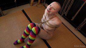 happy and helpless in rope bondage - eryn rose