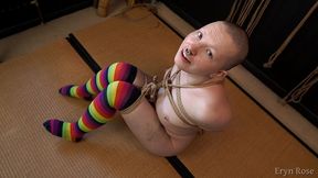 happy and helpless in rope bondage - eryn rose