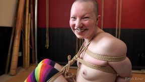 happy and helpless in rope bondage - eryn rose