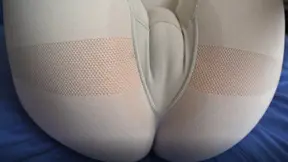 Step sister asked to touch her wet pussy in leggings and fuck her